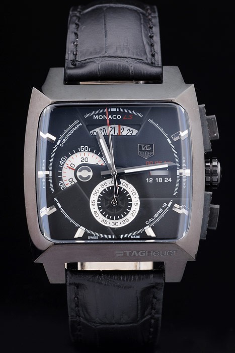 Braun Herenhorloge met 3 wijzers met kwarts datumweergave, zwarte wijzerplaat en zwarte leren armband, 40 mm roestvrijstalen behuizing, model BN0301BKBKG, zwart/zwart, armband